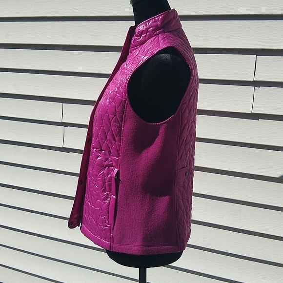NWT Talbots orchid small petite quilted vest jacket - Picture 2 of 11